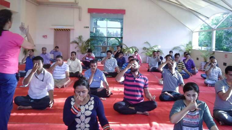 Corporate yoga classes